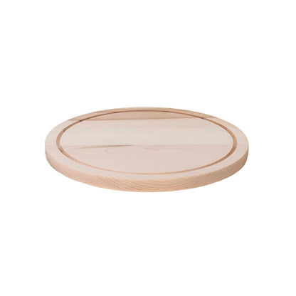 Tocator rotund din lemn de fag, grosime 2cm / 1082