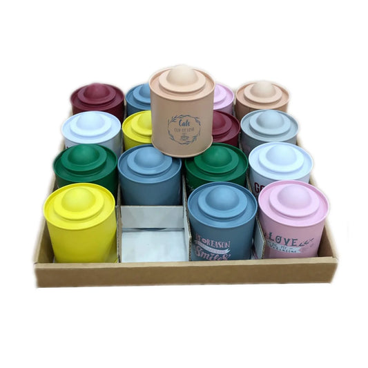 Cutie depozitare din metal, Naimeed D2621 Galben, 7 x 7 x 9 cm