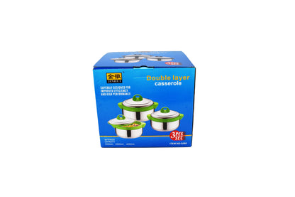 Set 3+1 Caserole termoizolante D3148, Culoare Alb