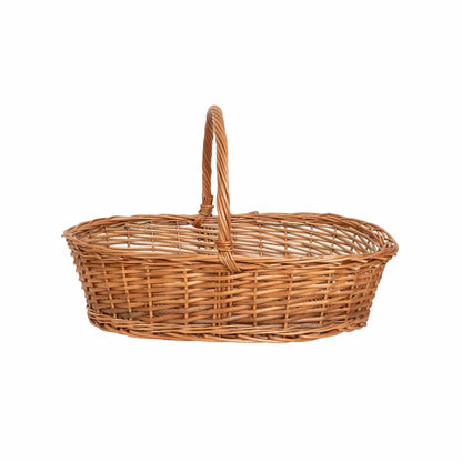 Cos de rachita oval, persusdecor nature, 50x33x30cm / 1449