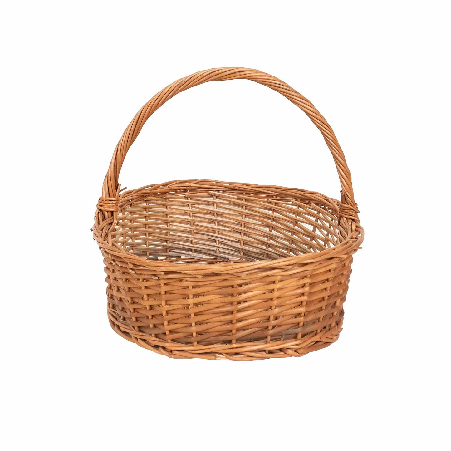 Cos de rachita oval, persusdecor nature, 50x33x30cm / 1449