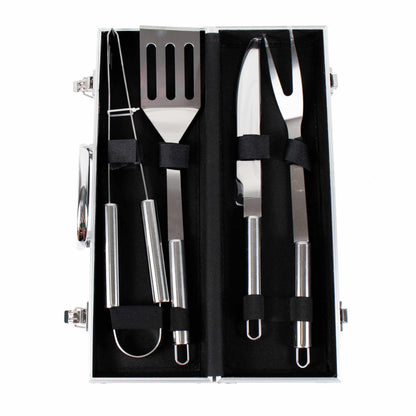 Set accesorii 4 piese gratar cu diplomat de  aluminiu / 4068