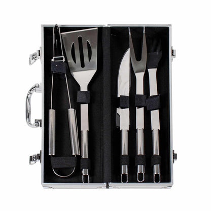 Set accesorii 5 piese gratar cu diplomat de aluminiu / 844