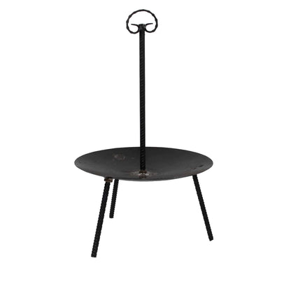 Gratar disc din otel, picioare detasabile, maner detasabil diametru 46 centimetri / 5231