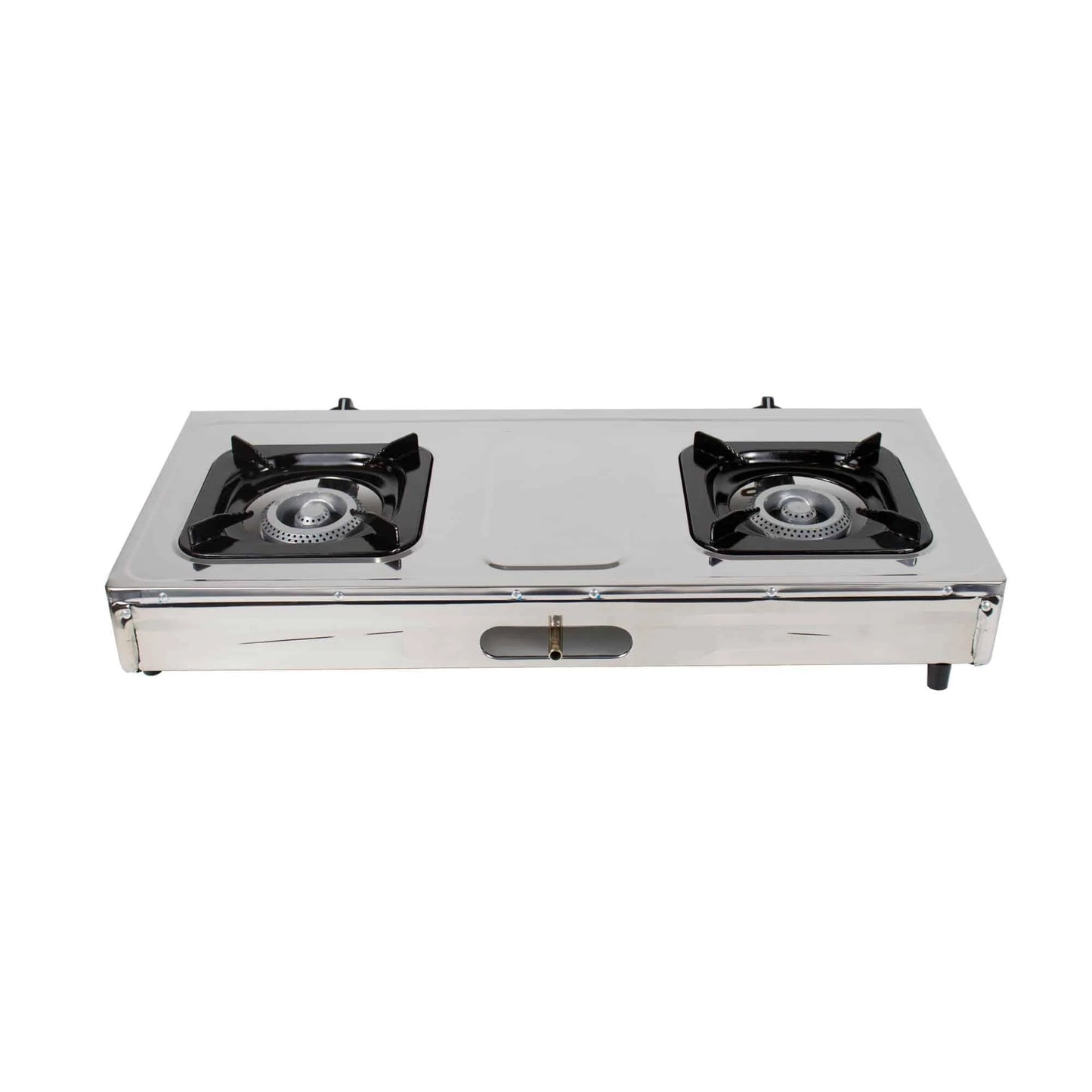 Aragaz din inox cu 2 ochiuri, alimentare la butelie