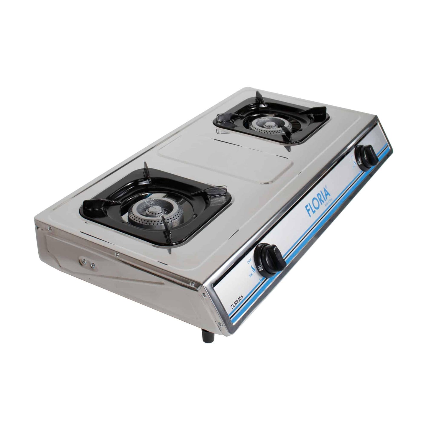 Aragaz din inox cu 2 ochiuri, alimentare la butelie