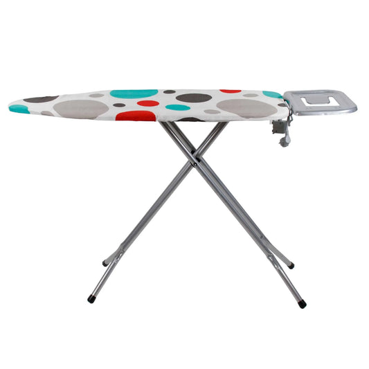 Masa de calcat cu cadru metalic si priza, arancione / ZLN 0742