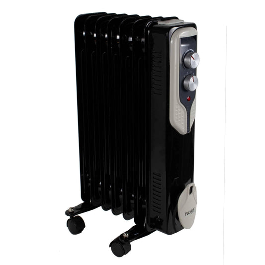 Calorifer electric Floria, 1500 W, 7 elementi, Negru / ZLN 3642