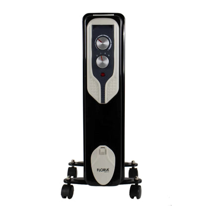 Calorifer electric Floria, 1500 W, 7 elementi, Negru / ZLN 3642