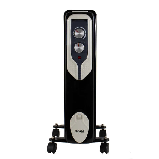 Calorifer electric Floria, 1500 W, 7 elementi, Negru / ZLN 3642