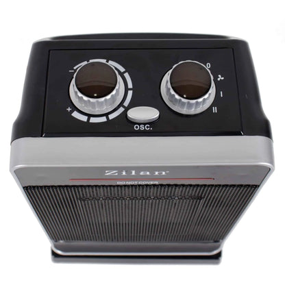 Aeroterma Ceramica, Putere 2000W, 2 trepte de reglare, Termostat reglabil, Functie oscilatie, Sistem siguranta impotriva rasturnarii si supraincalzirii / ZLN 3215