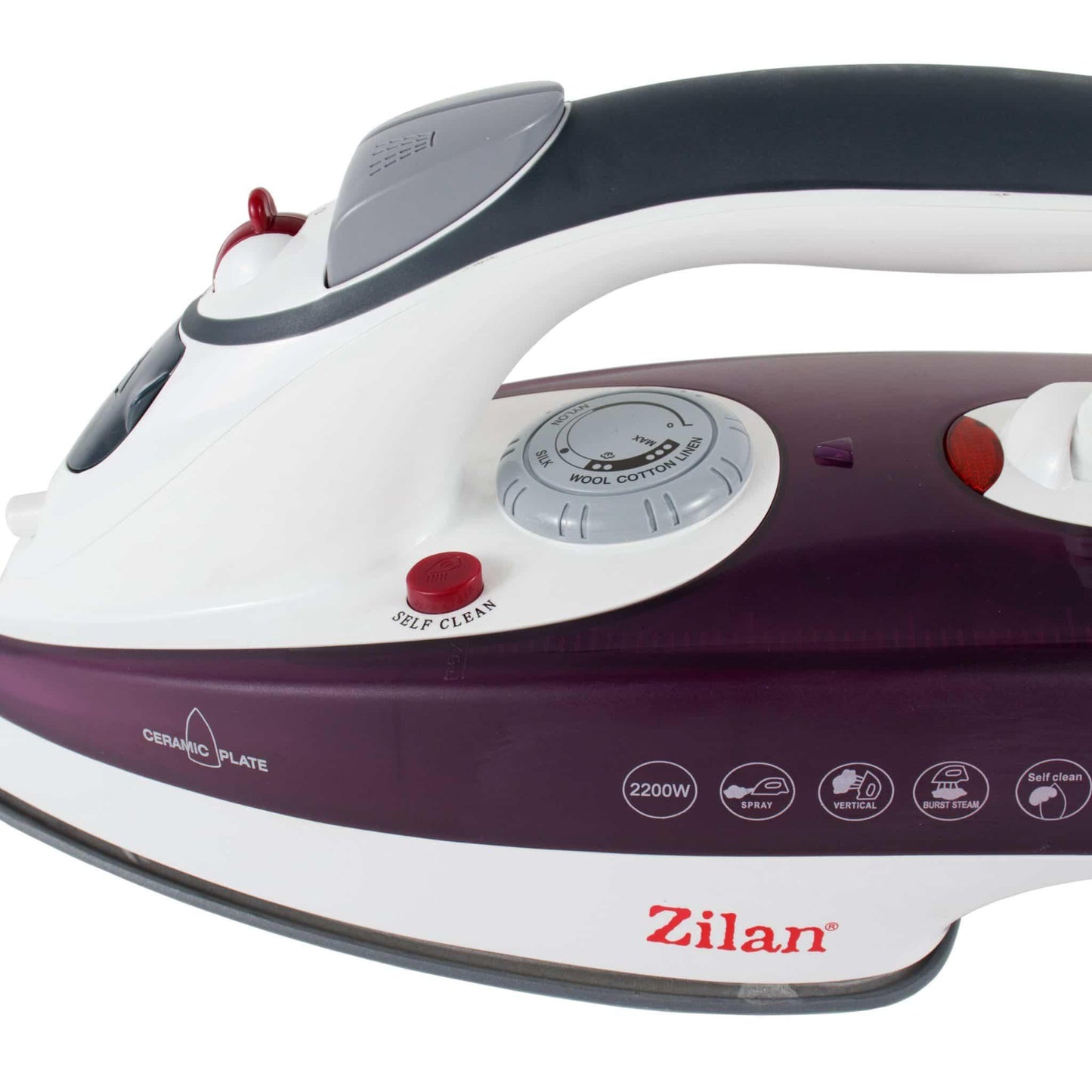 Fier de calcat cu talpa ceramica, putere 2200W, calcare cu aburi, autocuratare / ZLN 8082