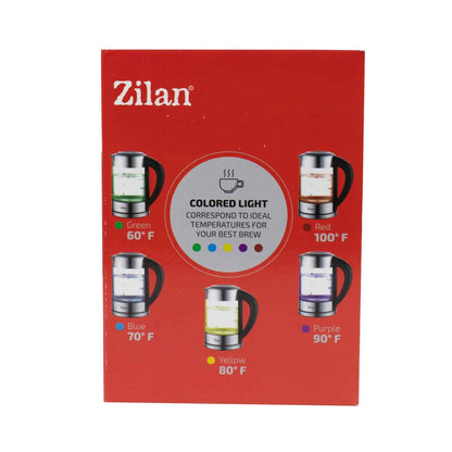 Cana fierbator electrica, Temperatura controlata digital, Iluminare apa led, capacitate 1.7L, putere 2200W / ZLN 3949