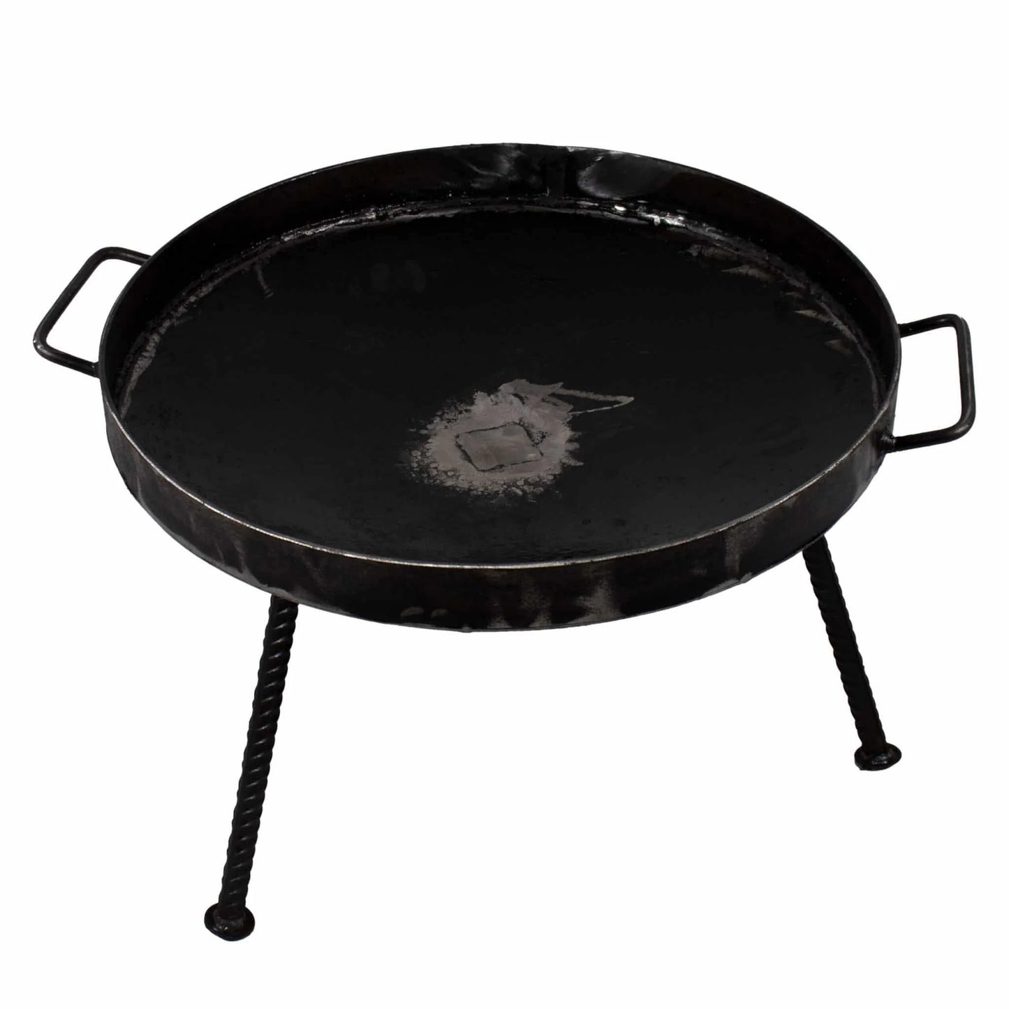 Gratar disc din otel, picioare detasabile, diametru 46 centimetri, cu margine de 4 cm / EXT 5717
