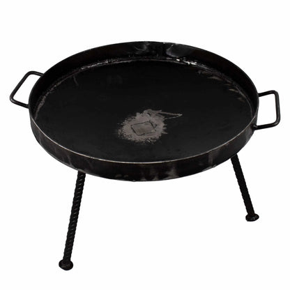 Gratar disc din otel, picioare detasabile, diametru 46 centimetri, cu margine de 4 cm / EXT 5717
