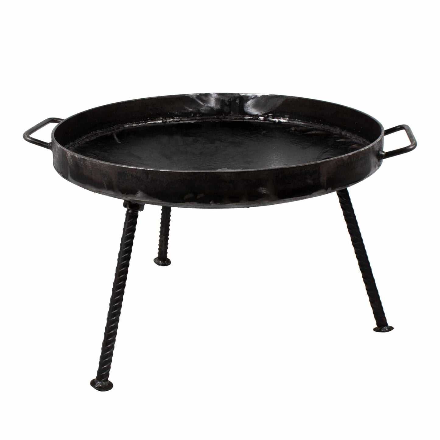 Gratar disc din otel, picioare detasabile, diametru 46 centimetri, cu margine de 4 cm / EXT 5717