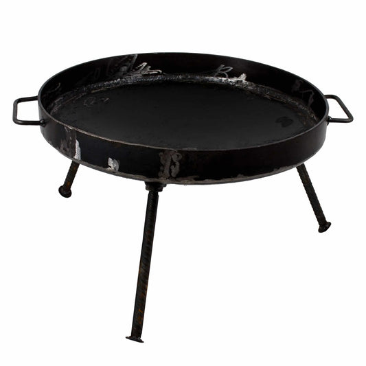 Gratar disc din otel, picioare detasabile, diametru 51 centimetri, cu margine de 5 cm EXT 5718