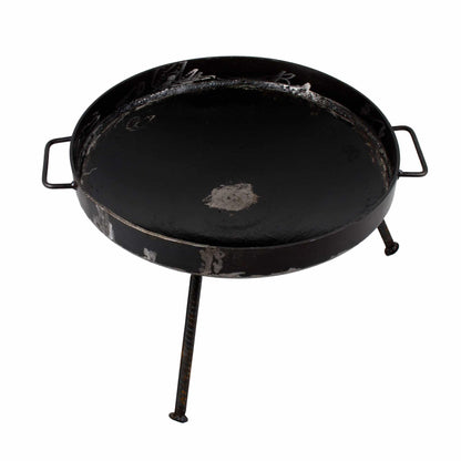 Gratar disc din otel, picioare detasabile, diametru 51 centimetri, cu margine de 5 cm EXT 5718