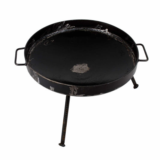 Gratar disc din otel, picioare detasabile, diametru 51 centimetri, cu margine de 5 cm EXT 5718