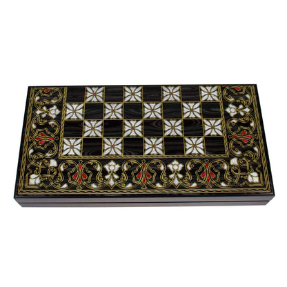 Joc de table din lemn lacuit  50x50 cm, antep / 987-7