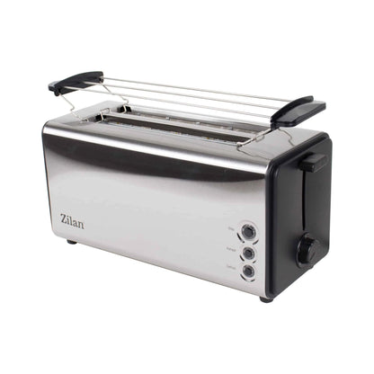 Prajitor de paine cu functie dezghetare, long slot, 4 felii, 1300 w, inox / ZLN 2720