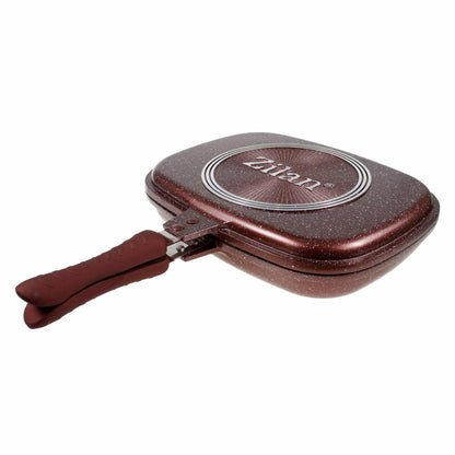 Tigaie dubla antiaderenta cu garnitura silicon, diametru 30 cm / ZLN 9522