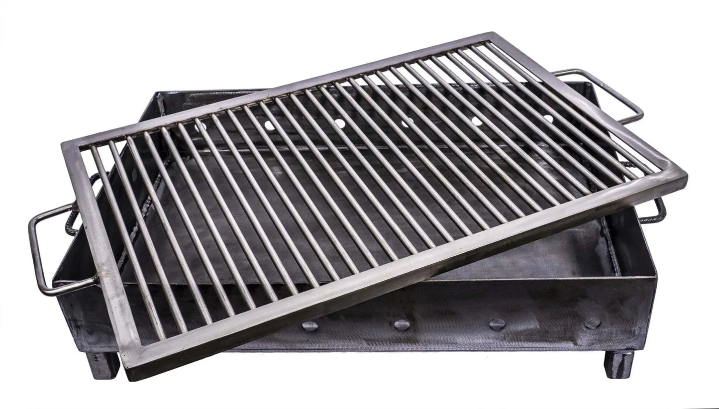 Gratar metalic pe carbuni cu sita din inox 60X40mm / ZTS 5484