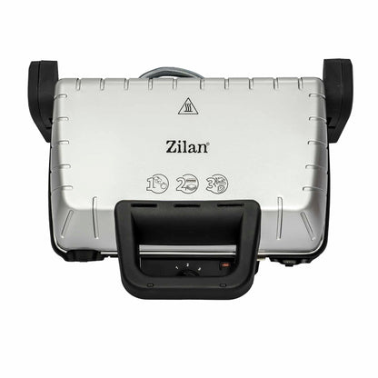Gratar electric, putere 1600 W, termostat reglabil, placi antiaderente / Zilan ZLN 4021