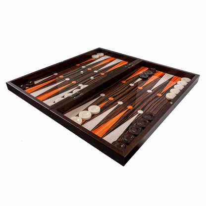 Joc de table din lemn lacuit 50x50 cm, abanoz / 987-6