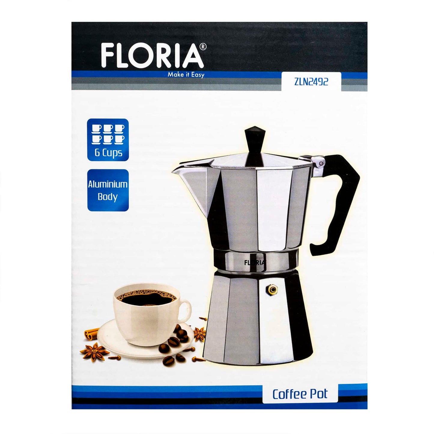 Cafetiera espresso, capacitate 6 cesti, 300 ml / ZLN 2492