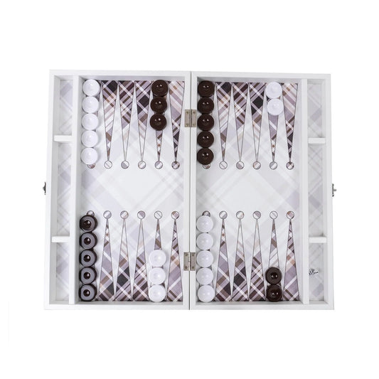 Joc de table din piele ecologica 48x48cm, alb / ZTS 5512-2