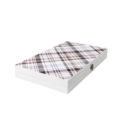Joc de table din piele ecologica 48x48cm, alb / ZTS 5512-2