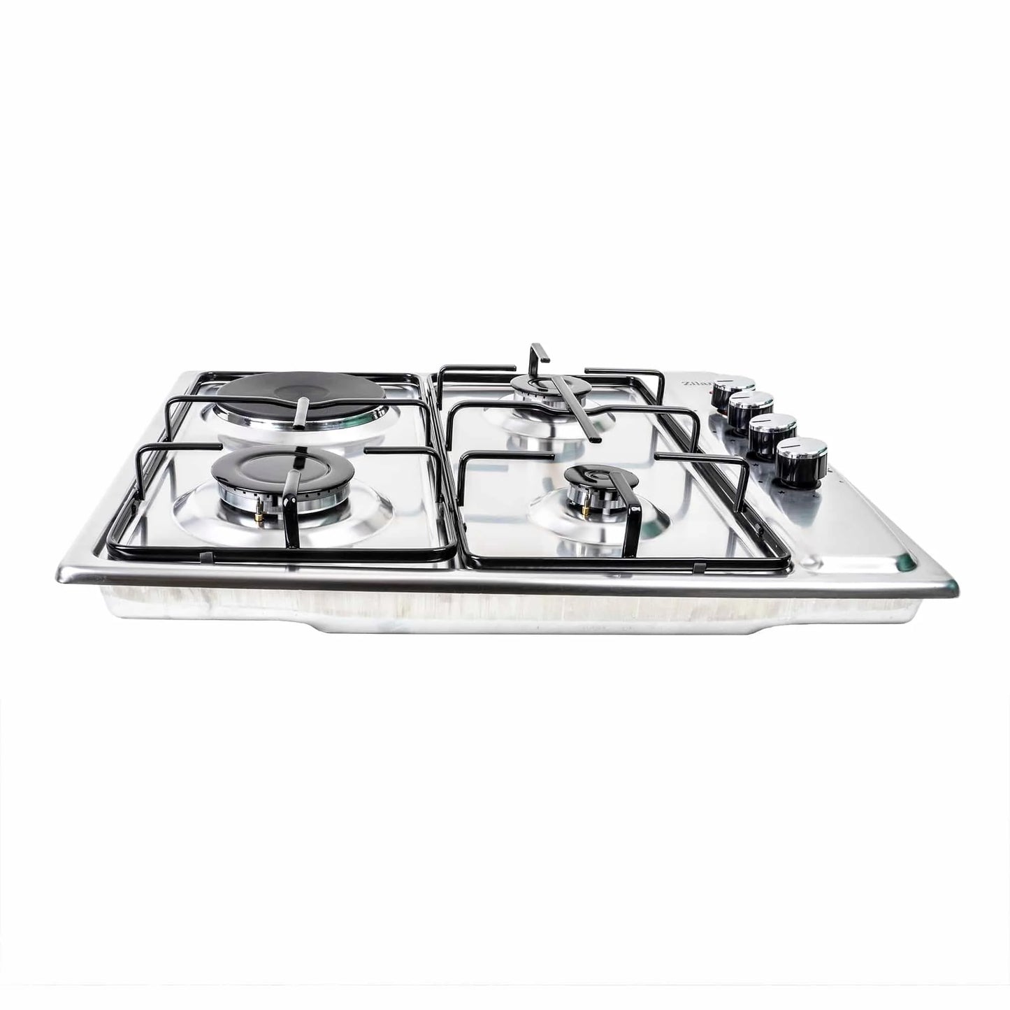 Plita incorporabila, din inox, GPL/GN, 3arzatoare +1 electric de 1000w, aprindere electrica / ZLN 1918