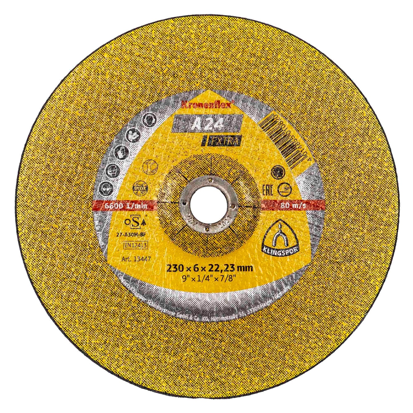 Disc polizat klingspor A 24 Extra 230x6x22.23mm / EXT 13447