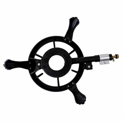 Set arzator rotund, pirostrie din fonta, (ZTS 5442)  diametru 33cm, 2.5m furtun, 2 coliere, stut butelie / SET 30042