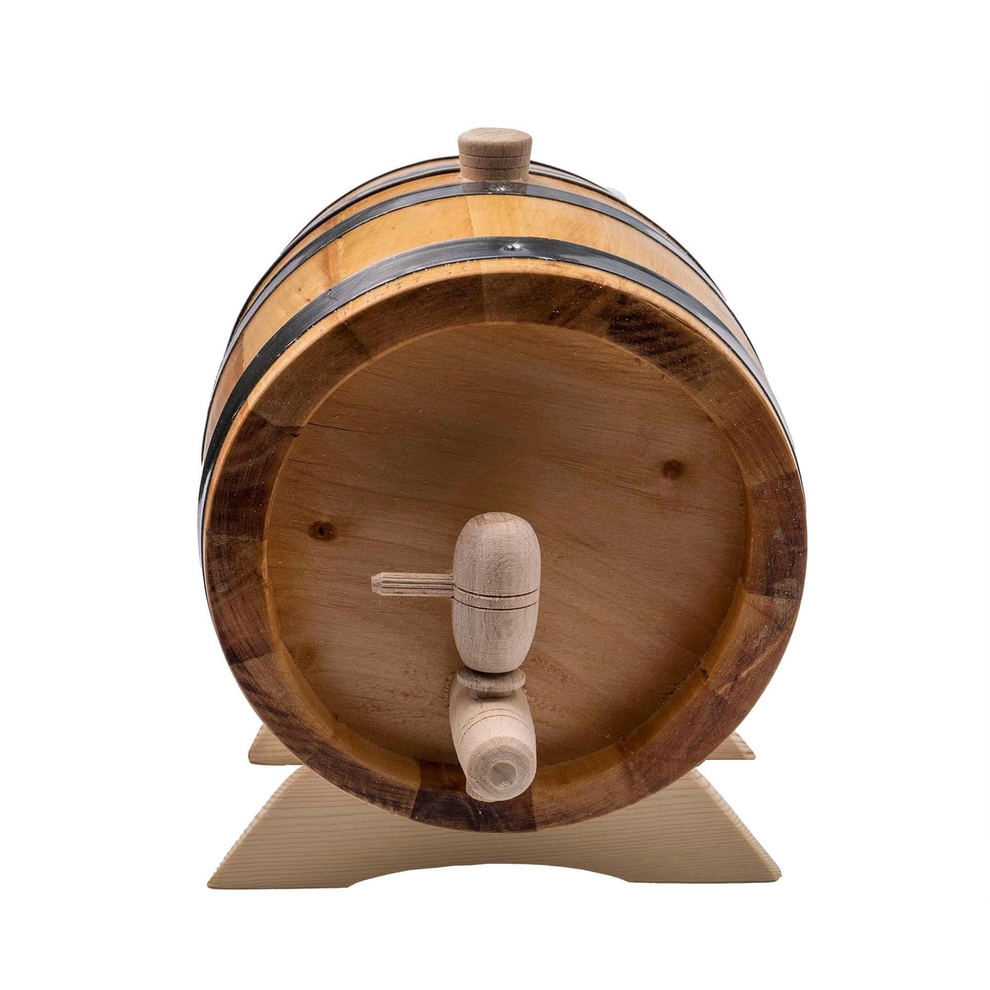 Butoi pentru decor, din lemn masiv de arin, capacitate 3L / EXT 7207