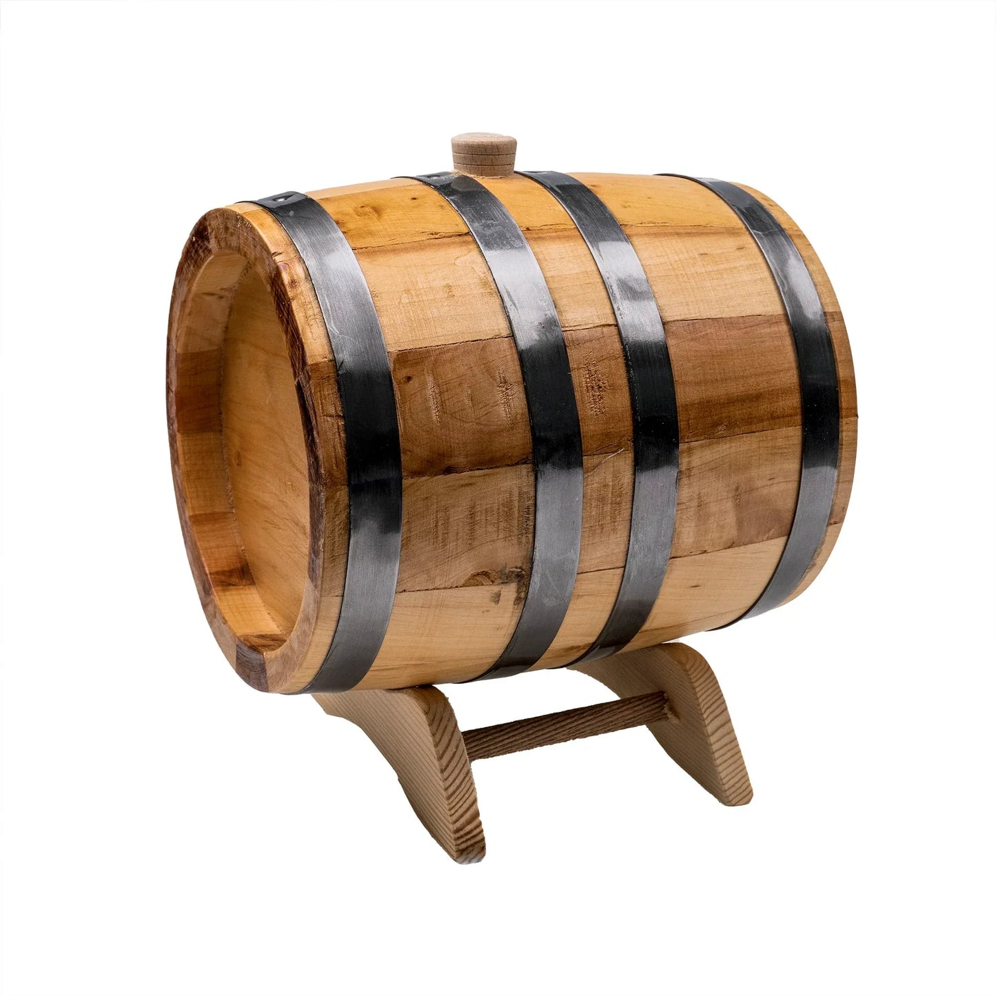 Butoi pentru decor, din lemn masiv de arin, capacitate 3L / EXT 7207