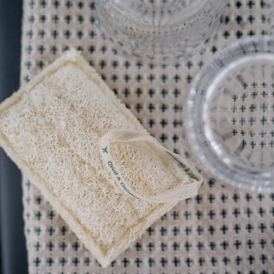 Burete de vase natural - 100% luffa (Set 2 buc)