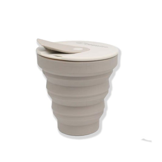 Ceașcă de cafea din silicon de grad alimentar, reutilizabilă și pliabilă