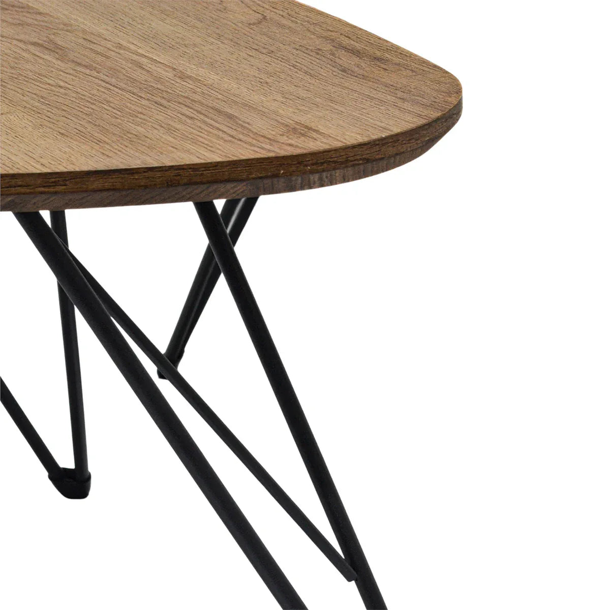 Set 2 masute de cafea, stil modern, Naimeed 609, Stejar Natur