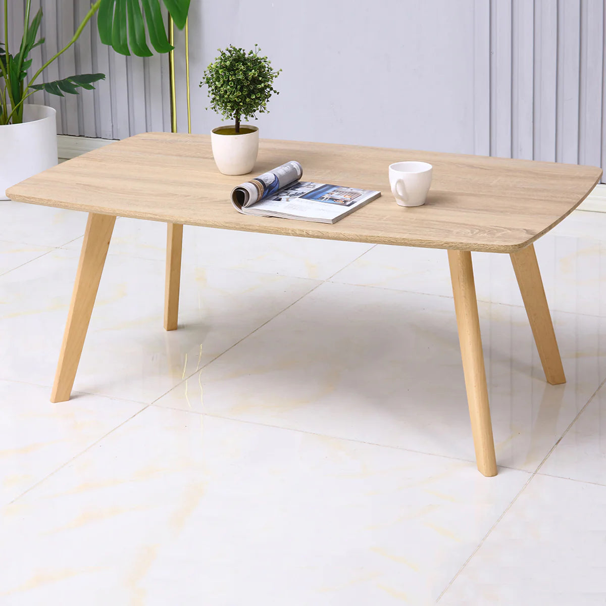 Masuta de cafea, stil modern, inaltime 45cm, Naimeed 702, Salcam Deschis