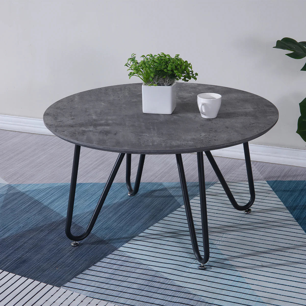 Masuta de cafea, stil modern, inaltime 45cm, Naimeed 805Y-100, Gri