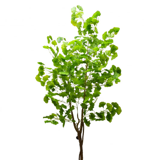 Copac artificial, Ginkgo Biloba fara ghiveci D3056, verde, 210 cm