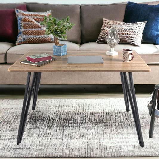 Masa bucatarie, living, blat MDF, Naimeed D9608, Salcam Deschis, 120x70x75cm