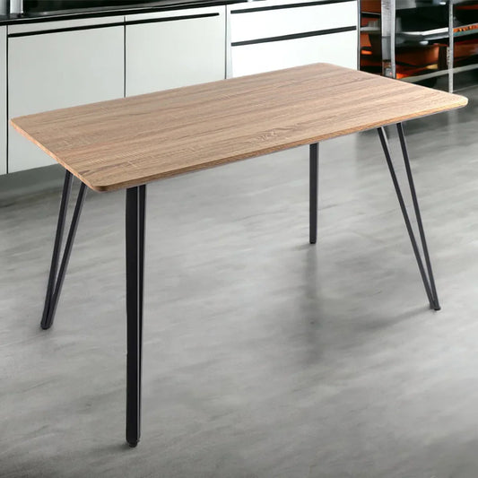 Masa bucatarie, living, blat MDF, Naimeed D9608, Salcam Deschis, 120x70x75cm