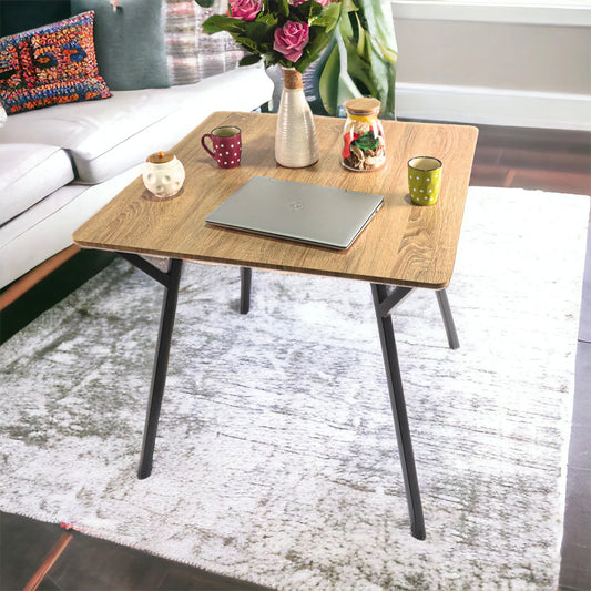 Masa bucatarie, living, blat MDF, Naimeed 9610, Salcam Deschis, 80x80x75cm