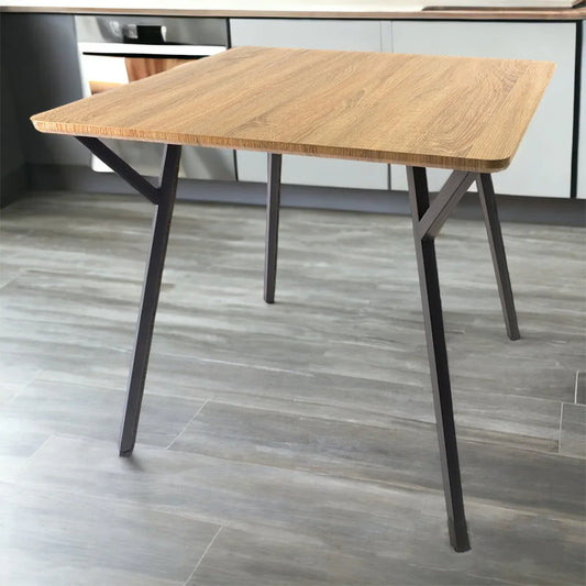 Masa bucatarie, living, blat MDF, Naimeed 9610, Salcam Deschis, 80x80x75cm