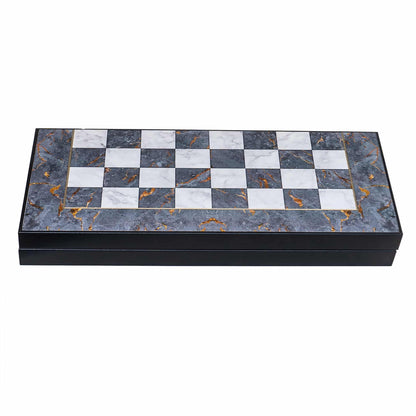 Joc de table din lemn lacuit 50x50cm gray / 987-4