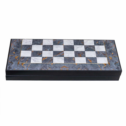 Joc de table din lemn lacuit 50x50cm gray / 987-4