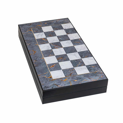 Joc de table din lemn lacuit 50x50cm gray / 987-4